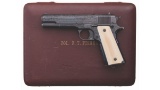 Engraved Colt Government Model Pistol