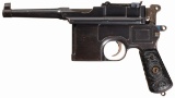 Mauser Model 1896 Bolo Frame Broomhandle Pistol