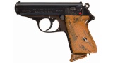 Pre-WWII Walther Commercial Production PPK Pistol with Holster