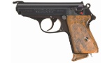 Excellent Walther PPK Pistol w/Rare Night Sight