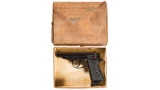 Excellent Walther PP 22 LR Pistol with Case and Box