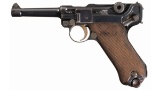 1915 Dated DWM Model 1914 Military Luger Pistol with Holster