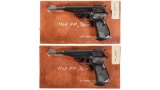 Two Boxed Walther PP Sport Semi-Automatic Pistols