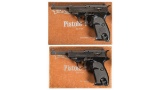 Two Boxed Walther P.38 Semi-Automatic Pistols