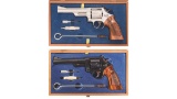 Two Cased Smith & Wesson Double Action Revolvers