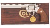 Scarce Nickel Finished Colt Python Target Double Action Revolver