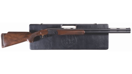 Engraved Beretta Model 682X Trap Over/Under Shotgun with Case