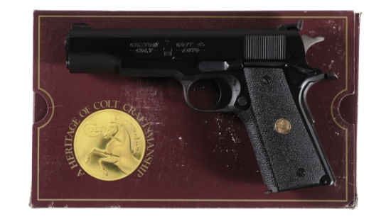 Colt Custom Gov't Model Pistol, 1 of 1000, w/Matching Box