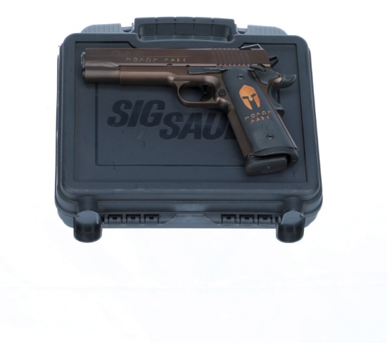 Sig Sauer Spartan Edition Model 1911 Pistol with Case