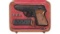 Engraved Walther PPK Semi-Automatic Pistol with Case