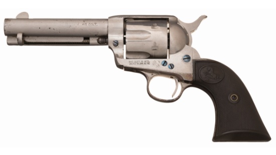 Nickel-Plated First Generation Colt Single Action Army Revolver