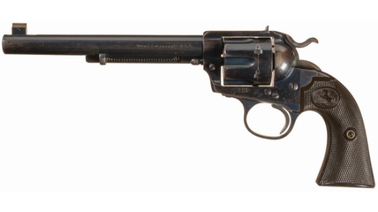 Colt Bisley Flattop Target Model Revolver in Scarce .32 WCF
