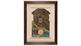 Framed Peters Cartridge Company Bear Advertisement