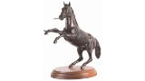 Alvin A. White Rampant Colt Bronze Statue from White Collection