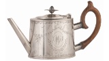 Alvin A. White Engraved Georgian Style Silver Tea Set