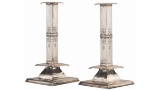 Alvin A. White Marked Pair of Candlesticks