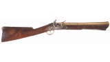 Large Early 18th Century Brass Barreled Flintlock Blunderbuss