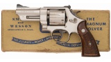 Nickel S&W Pre-Model 27 Revolver with 3 1-2