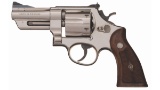 Nickel S&W Model 27 Revolver with 3 1-2 Inch Barrel