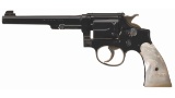 S&W Model K-22 Outdoorsman 1st Model Revolver with Pearl Grips