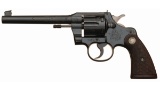 Factory Engraved Colt Officer's Model Revolver in .22 LR