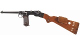 Loewe Model 1893 Borchardt Semi-Automatic Pistol with Stock