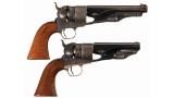 California Pioneer Family's Pair of Colt Model 1860 Revolvers