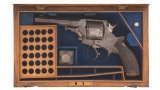 Cased W. Tranter Model 1868 Double Action Revolver