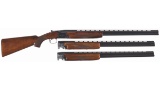 Engraved Winchester Model 101 .410 Shotgun Three Barrel Set