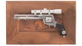 Engraved Ruger Super Blackhawk Single Action Revolver with Case