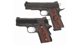 Two Caspian Arms-Tussey Custom Semi-Automatic Pistols