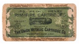 Union Metallic Cartridge Co. Box of .44 Henry Flat Cartridges