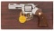 Nickel Colt Python Double Action Revolver with Box