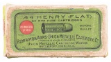 Box of Remington-U.M.C. .44 Henry Flat Rimfire Cartridges