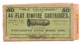 Desirable Box of Winchester .44 Flat Rimfire Cartridges