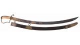 American Cavalry Saber with Scabbard