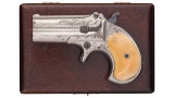 Engraved Remington-Elliot Double Barrel Derringer Pistol