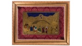 Gold Italian Glass Painting 