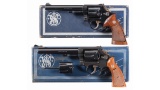 Two S&W .22 MRF Caliber Double Action Revolvers with Boxes