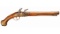 European Flintlock Holster Pistol with Brass Lock and Barrel