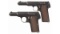 Two Nazi Proofed Astra Semi-Automatic Pistols