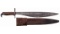 Rare Springfield 1915 Bolo Bayonet with Sheath, Published