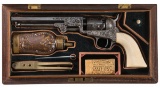 Cased Gustave Young Factory Engraved Colt Model 1849 Pocket