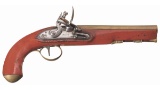 Sharpe Flintlock Trade Pistol with Powder Flask, Knife & Sheath