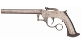 A.H. Waters Marked Prototype Breech Loading Percussion Pistol