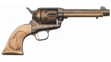 Highly Embellished 1st Gen. Colt SAA Revolver with Carved Grip