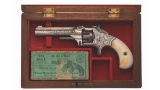 Cased Engraved S&W No. 1 Third Issue Tip-Up Revolver