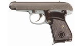 Experimental Gustloff Werke Semi-Automatic Pistol with Holster