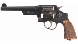 Inscribed Club Gun S&W 44 HE Triple Lock Revolver