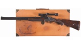 Engraved Joh. Springer Over-Under Double Rifle with Scope